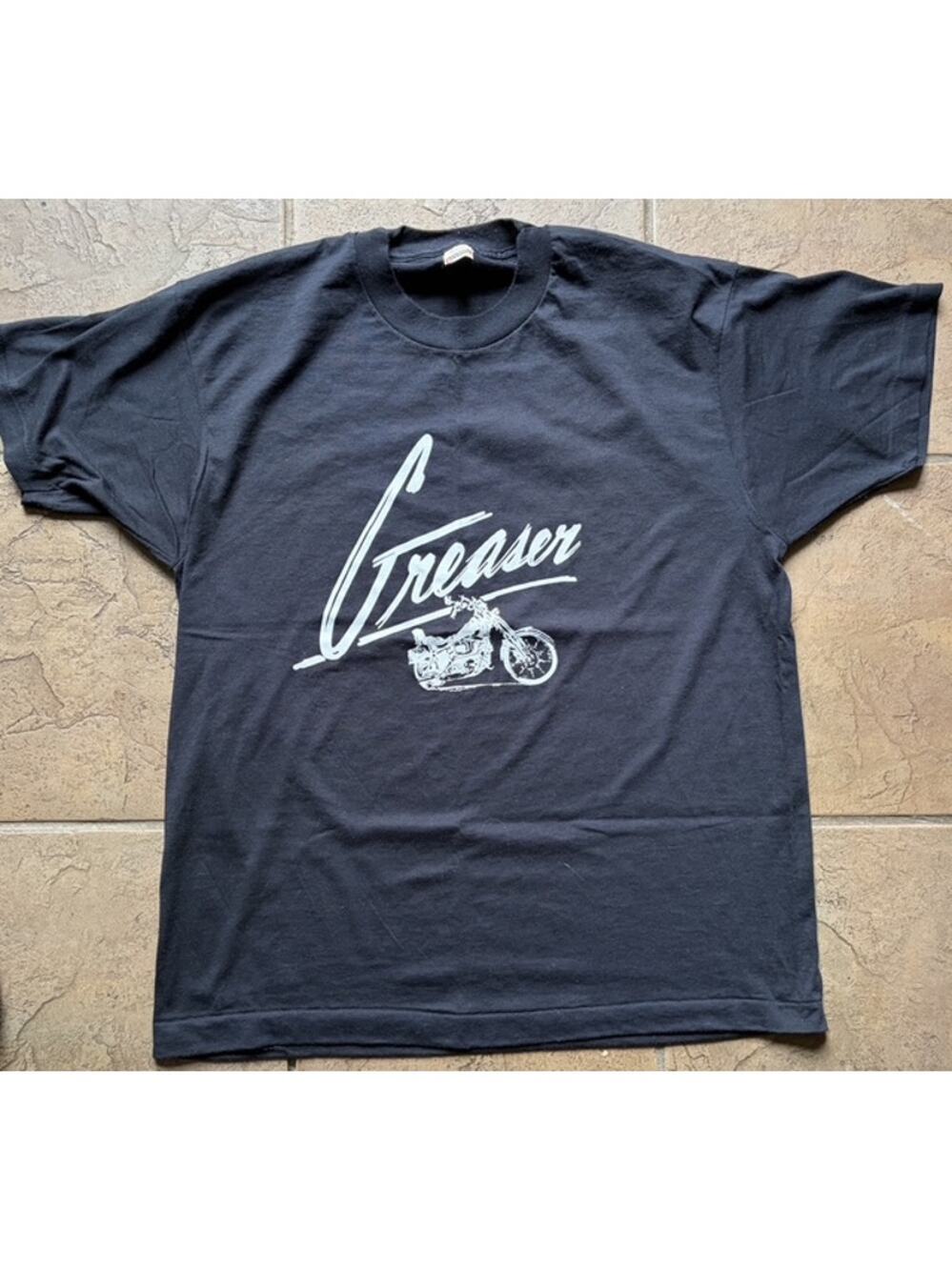Vintage 80's Royal Caribbean Cruise Greaser Motorcycle 50s 60s Nite T-Shirt XL